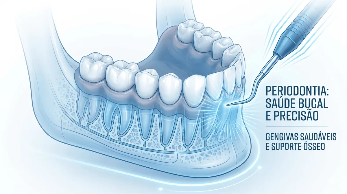 Diagrama de periodontia e saúde gengival